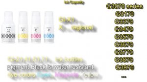 Canon PIXMA G3070 G3270 G3470 G3570 G3770 Product Review (part1) and about G1030 G2070 G4070 series