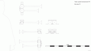 Тифон судовой электрический B. Чертёж. Ship beep B. Drawings.