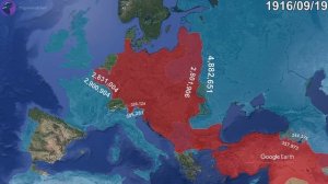 World War I Every Day using Google Earth
