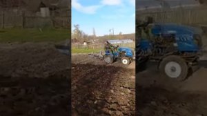 конный плуг на минитрактор 2
