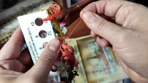 Как снимать нитки, чтобы не рвался органайзер. Видео по запросу.