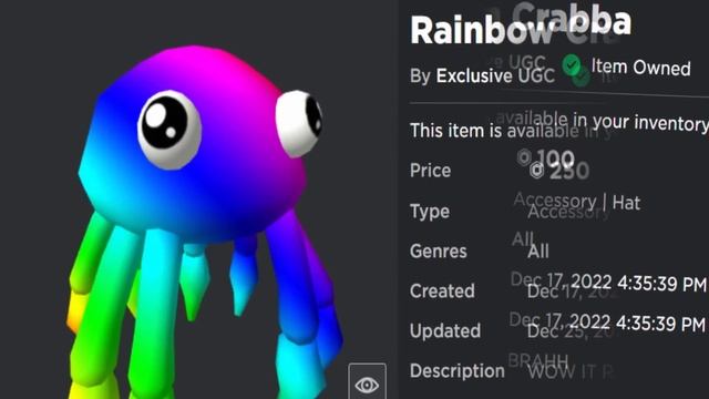 This Old ROBLOX Hat Series Was Revived WITH UGC! (Mr. Tentacles, Crabba & Shrimpa) смотреть онлайн