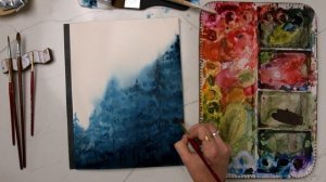 Finding JOY: Winter Watercolor Landscape Tutorial + Meditation Series