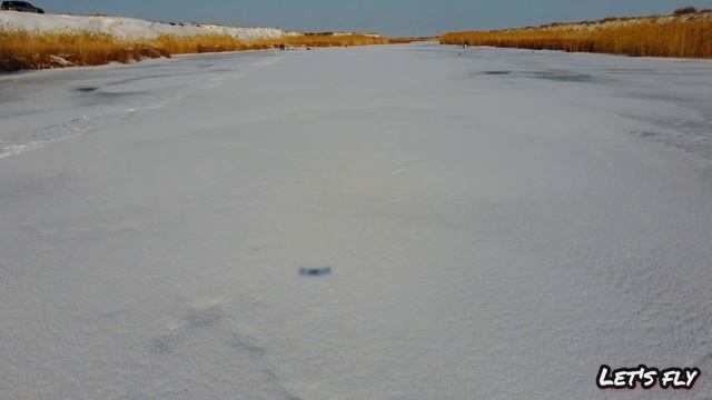 Река Сарысу. Полет во время рыбалки. смотреть онлайн
