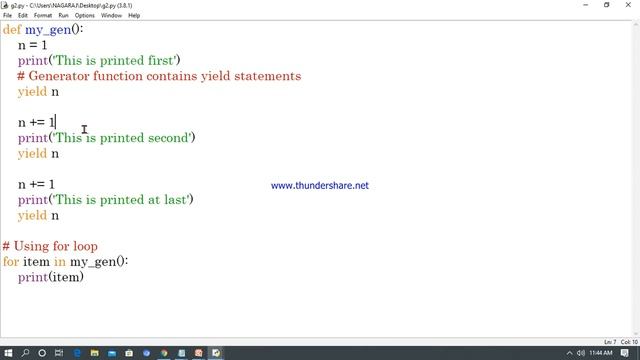 #35 Generators in python with demoHow to use generatorsinpython#tutorial for absolutepythonbeginner