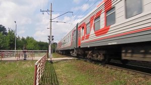 ЭП1М-400 с поездом№009Е Киров-Нижний Новгород (Толоконцево-Нижний Новгород Московский) 28.07.2017