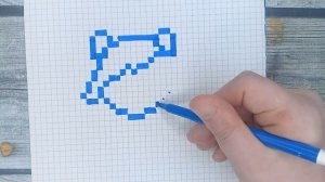 Как нарисовать по клеточкам ПОНИ РАДУГУ аниме из мультика / Рисунки по клеточкам дружба это чудо