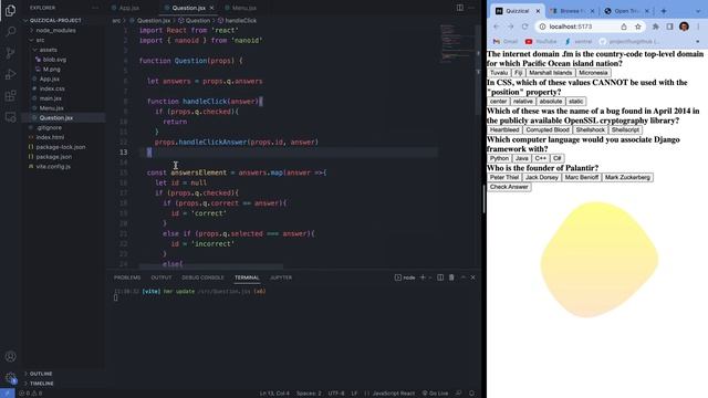 Quizzical Website - React JS смотреть онлайн