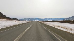 Roads of the Altai Mountains in 8K - Scenic Drive (Altayskoye - Aktash) through Winter Landscapes