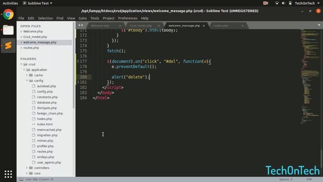 Codeigniter Ajax Crud Tutorial