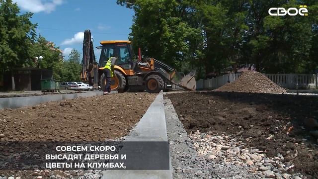 В селе Птичьем завершается благоустройство парковой зоны на улице Карла Маркса