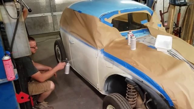 71 VW Beetle "canned" - DIY $50 Paint Job - classic restoration rebuild giveaway смотреть онлайн