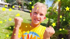 Влад и Ники - Челленджи на улице с суперзвездой WWE