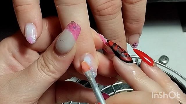 наращивание ногтей сложные ногти#nails#nailart#сложныеногти#маникюр#shorts