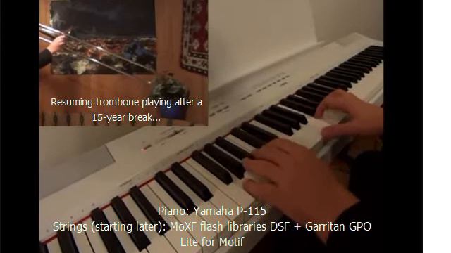 Have Yourself a Merry Little Christmas - Trombone & Piano v2 incl.new Yamaha MoXF Flash Strings смотреть онлайн