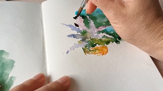 Иллюстрация Акварель+цветные карандаши смотреть онлайн