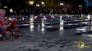 Пешеходный музыкальный фонтан в Альметьевске