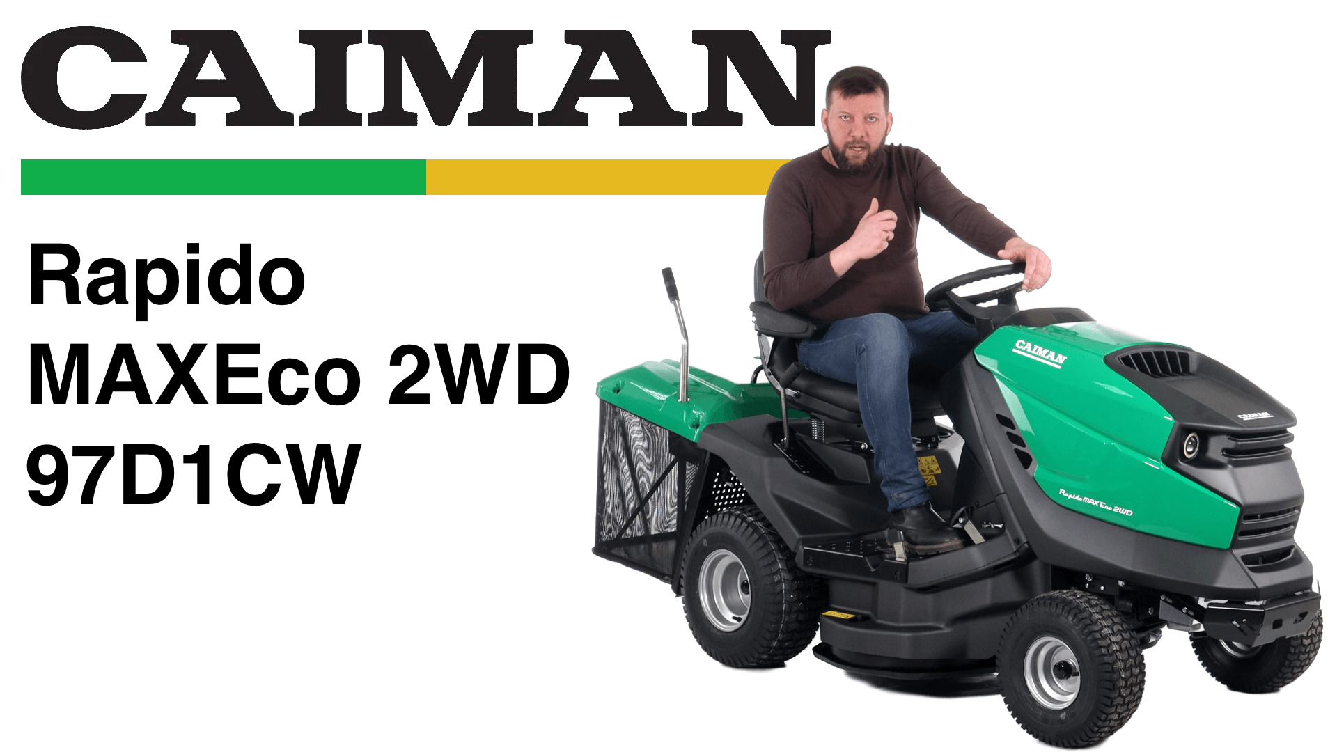 Обзор на садовый трактор Caiman Rapido Max Eco 2WD 97D1C2