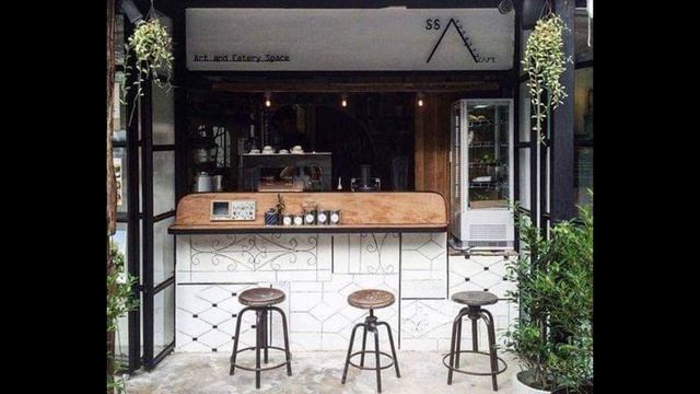 100+ Mini Cafe & Coffee Shop Design Ideas, Small Coffee Shop Budget Concept Design #15 смотреть онлайн