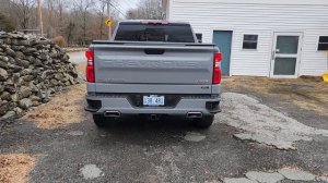 COLD START - Before and After Rough Country Cat Back Exhaust -  2024 Silverado RST