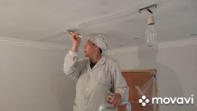 Заделка стыков на потолке и галтелях смотреть онлайн