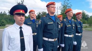В Амурском спасательном центре МЧС России прошло принятие военной присяги