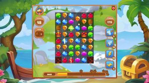 Как пройти уровень 178 игры Сокровища Пиратов