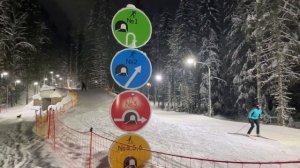 Обзор трассы для беговых лыж в Охта Парке, Санкт-Петербург