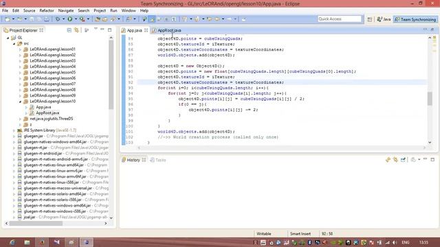 Java 3D OpenGL Cube Tutorial Lesson 10
