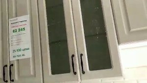 Кухонный гарнитур МДФ квадро классика мускат структурный/дуб вулканический