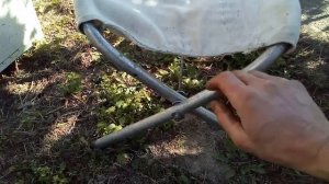 Сделай и себе такую хрень! Складной стул из раскладушки.