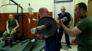 Бицепс со Штангой для боксёров в Армии!