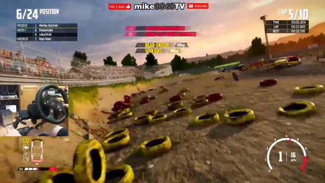 OVAL RACING!!! | Wreckfest | Xbox One | Logitech G920 gameplay | Xbox One смотреть онлайн