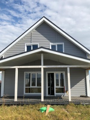 Металлический сайдинг Финская доска широкая цвет RAL 7004