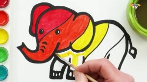Слон - Рисование и раскраски для детей