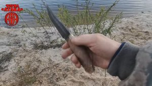 Нож Таёжный из дамасской стали. Небольшой обзор. Ножи Фирмы АТАКА.