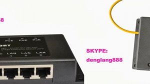 Gigabit POE injector for AP, router, WiMAX, IP Phone and Networks