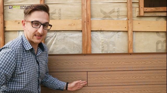 Монтаж фасадной панели ДПК. как собрать #фасад из #ДПК доски смотреть онлайн