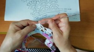 Ажурная кофточка узором Японские лилии крючком. Часть 1. #Танзилявязание