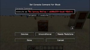 Minecraft /execute command