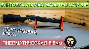 Пневматическая винтовка Ataman Маэстро NA17 51P (5.5 мм) видео обзор 4k