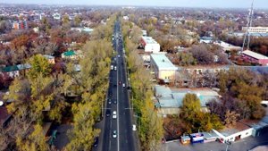 Алматы. Проспект Сейфуллина от пересечения с улицей Жансугурова до улицы Кассина.