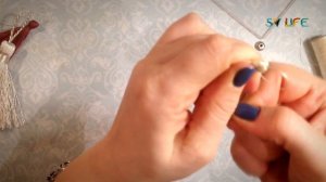 Кисточка из нитей для новогодних шаров своими руками. Handmade. Borla.Tassel.