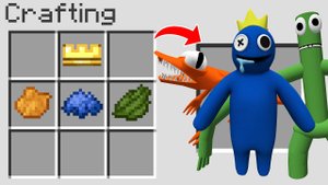 Как скрафтить РАДУЖНЫХ ДРУЗЕЙ в майнкрафт ? Секретный крафт ROBLOX RAINBOW FRIENDS MINECRAFT