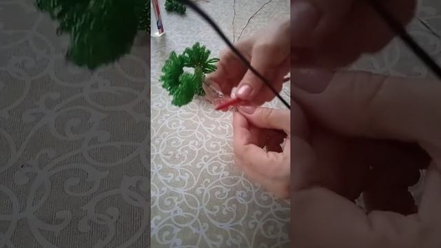 МК бонсай из бисера. Елена Кулик. Beaded bonsai master class. смотреть онлайн