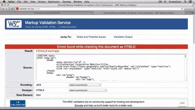 28 W3C Code Validator