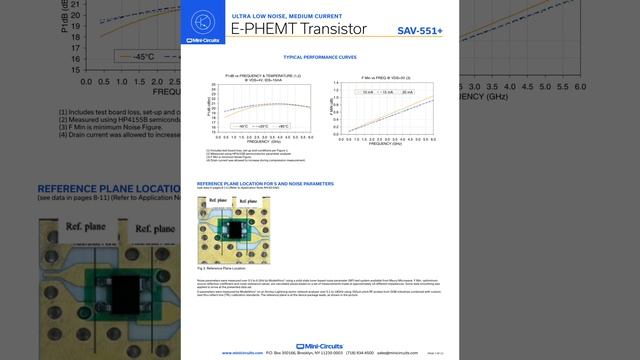 SAV-551+ #DataSheet -ingkechips.com смотреть онлайн