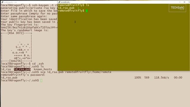 How to use the ssh keygen command: 2-Minute Linux Tips смотреть онлайн