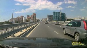 Въезд в Ростов-на-Дону через Ворошиловский мост 02.06.2024