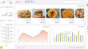 Restaurant Dashboard Responsive Bootstrap 5 Admin Template – Riday